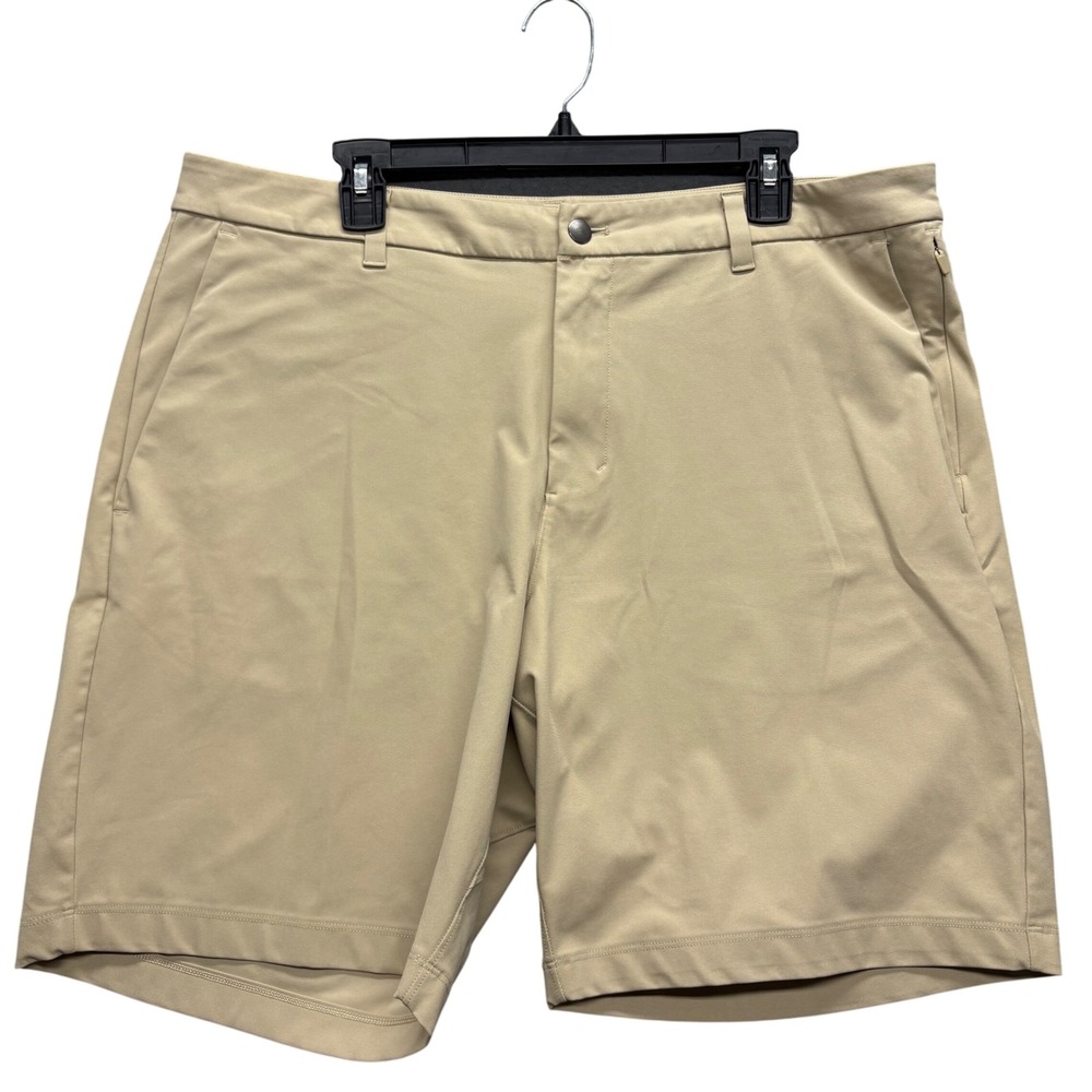 Lululemon Commission Classic Fit Short 9" Warpstreme Tan Chino Performance Golf
